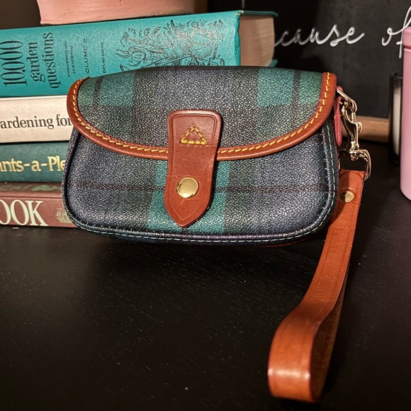 Dooney & Bourke Handbags - Dooney & Bourke Leather Plaid Wristlet